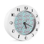 Valentine's Day Heart And Flower Print Alarm Clock