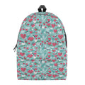 Valentine's Day Heart And Flower Print School Backpack