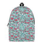 Valentine's Day Heart And Flower Print Backpack