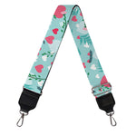 Valentine's Day Heart And Flower Print Bag Strap