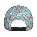 Valentine's Day Heart And Flower Print Baseball Cap