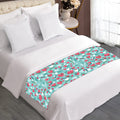 Valentine's Day Heart And Flower Print Bed Runner