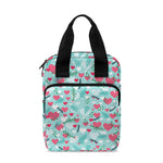 Valentine's Day Heart And Flower Print Bible Tote Bag