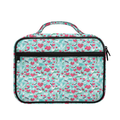 Valentine's Day Heart And Flower Print Briefcase Bible Bag