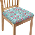 Valentine's Day Heart And Flower Print Chair Cushion Cover