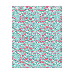 Valentine's Day Heart And Flower Print Curtain