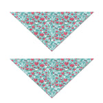 Valentine's Day Heart And Flower Print Dog Bandana