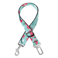 Valentine's Day Heart And Flower Print Dog Seat Belt