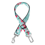 Valentine's Day Heart And Flower Print Dog Seat Belt