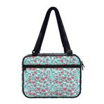 Valentine's Day Heart And Flower Print Double Strap Bible Bag