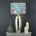 Valentine's Day Heart And Flower Print Drum Lamp Shade
