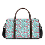 Valentine's Day Heart And Flower Print Duffle Bag