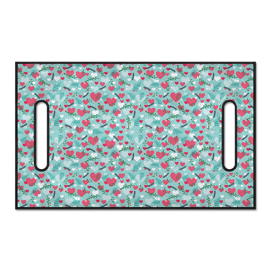 Valentine's Day Heart And Flower Print Golf Cart Seat Cover