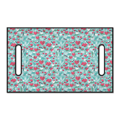 Valentine's Day Heart And Flower Print Golf Cart Seat Cover