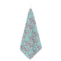 Valentine's Day Heart And Flower Print Hand Towel