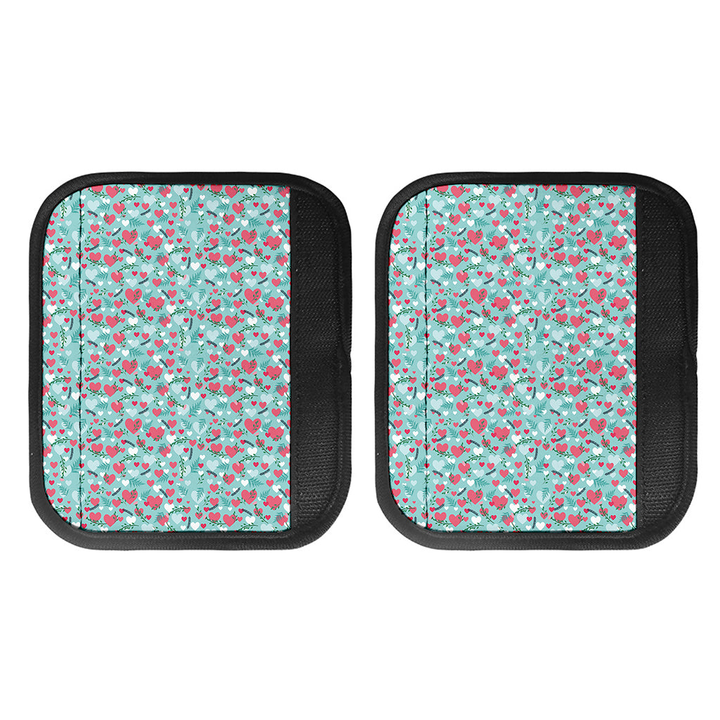 Valentine's Day Heart And Flower Print Handle Covers