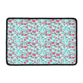 Valentine's Day Heart And Flower Print Kitchen Mat