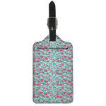 Valentine's Day Heart And Flower Print Luggage Tag