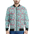 Valentine's Day Heart And Flower Print Men's Bomber Jacket
