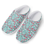 Valentine's Day Heart And Flower Print Mesh Casual Shoes