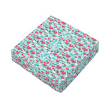 Valentine's Day Heart And Flower Print Outdoor Seat Cushion Cover