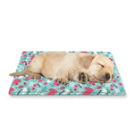 Valentine's Day Heart And Flower Print Pet Cooling Mat Cover
