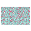 Valentine's Day Heart And Flower Print Polyester Doormat