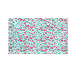 Valentine's Day Heart And Flower Print Polyester Flag