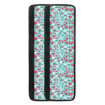 Valentine's Day Heart And Flower Print Refrigerator Handle Covers
