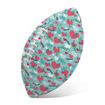 Valentine's Day Heart And Flower Print Rugby Ball