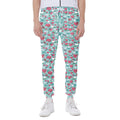 Valentine's Day Heart And Flower Print Joggers