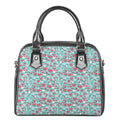 Valentine's Day Heart And Flower Print Shoulder Handbag