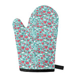 Valentine's Day Heart And Flower Print Single Oven Mitt