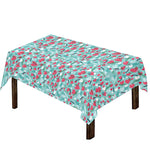 Valentine's Day Heart And Flower Print Tablecloth