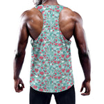 Valentine's Day Heart And Flower Print Training Tank Top