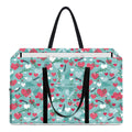 Valentine's Day Heart And Flower Print Utility Tote Bag