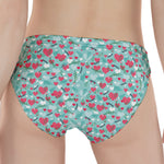 Valentine's Day Heart And Flower Print Women's Panties