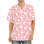Valentine's Day Heart Pattern Print Aloha Shirt