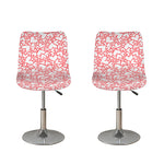 Valentine's Day Heart Pattern Print Bar Stool Covers