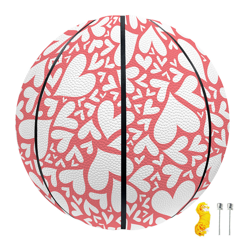 Valentine's Day Heart Pattern Print Basketball