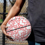 Valentine's Day Heart Pattern Print Basketball