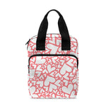 Valentine's Day Heart Pattern Print Bible Tote Bag