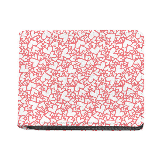 Valentine's Day Heart Pattern Print Bifold Wallet