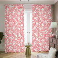Valentine's Day Heart Pattern Print Dimout Pencil Pleat Curtains