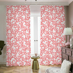 Valentine's Day Heart Pattern Print Blackout Pencil Pleat Curtains