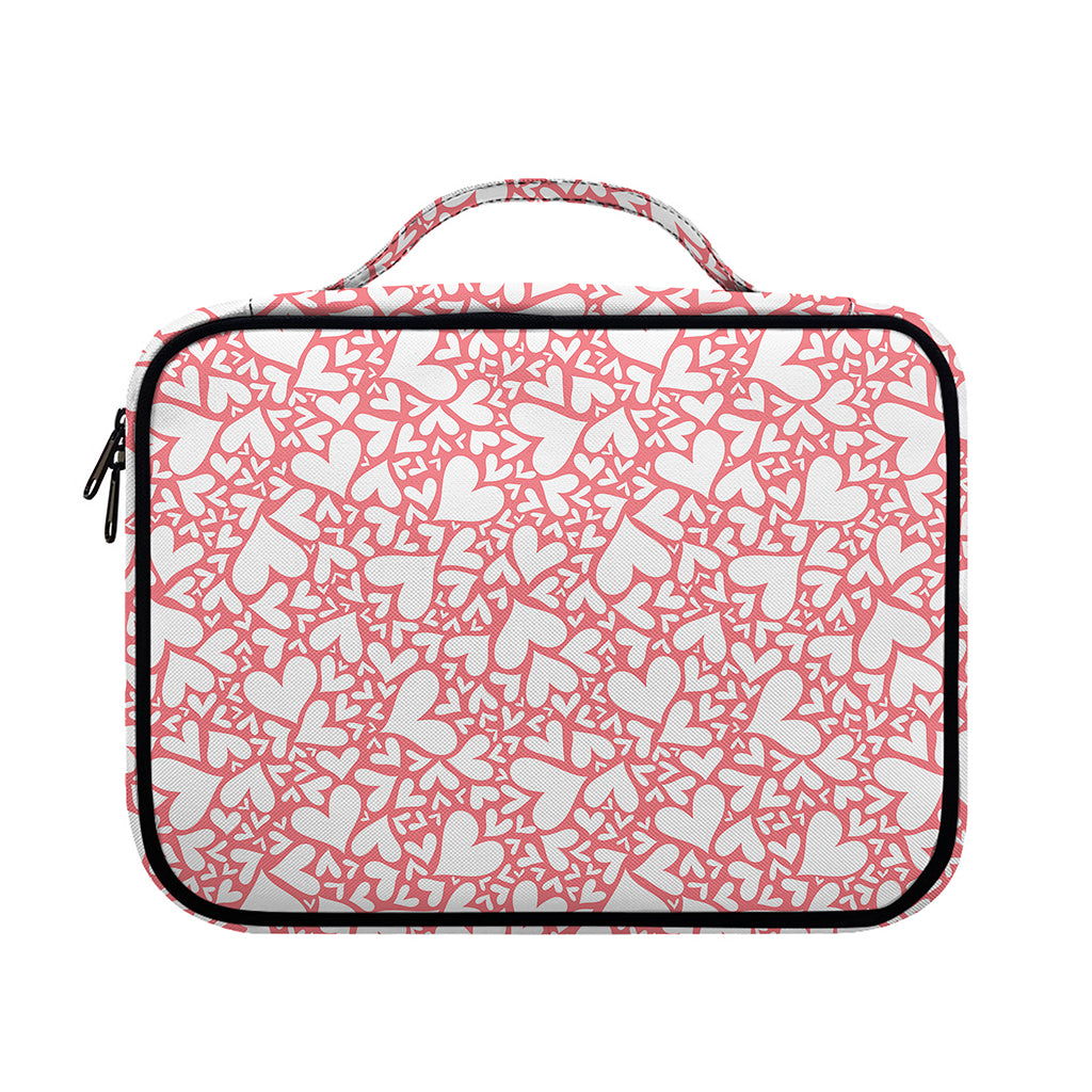 Valentine's Day Heart Pattern Print Briefcase Bible Bag