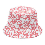 Valentine's Day Heart Pattern Print Bucket Hat