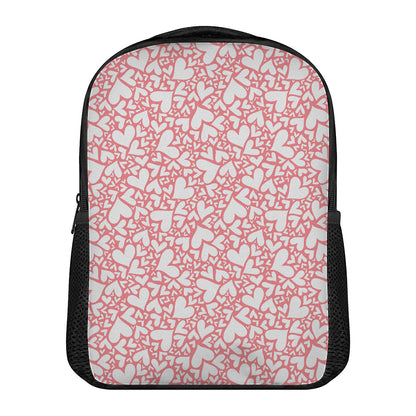 Valentine's Day Heart Pattern Print Casual Backpack