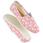 Valentine's Day Heart Pattern Print Casual Shoes