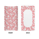 Valentine's Day Heart Pattern Print Changing Pad Cover